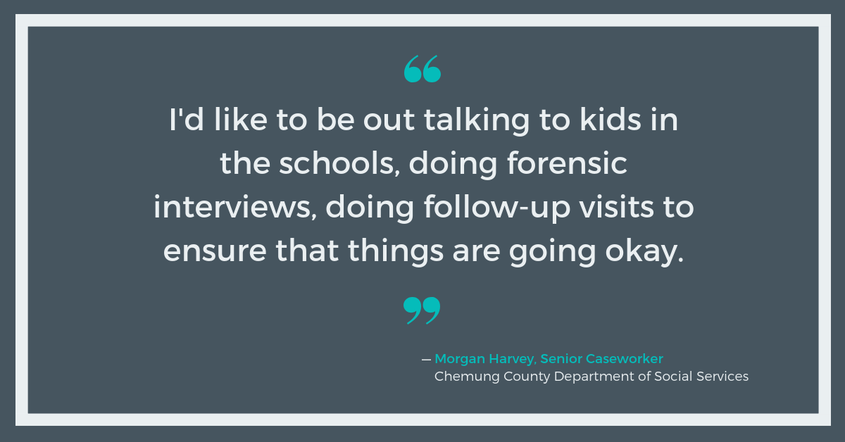 Morgan Harvey, Chemung County DSS