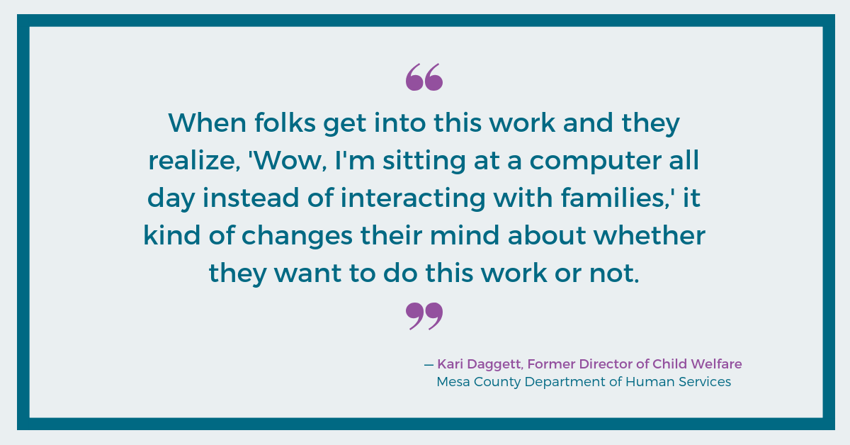 Kari Daggett, Mesa County DHS