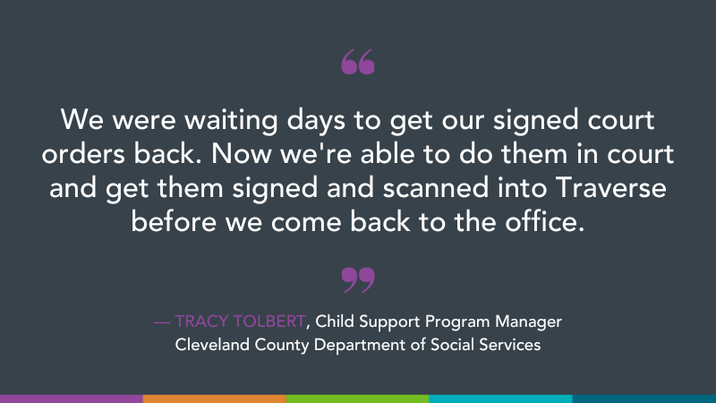Tracy Tolbert, Cleveland County DSS & Traverse for child support